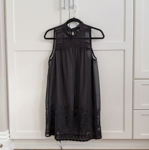 TOPSHOP | Lace Sheer Black Dress